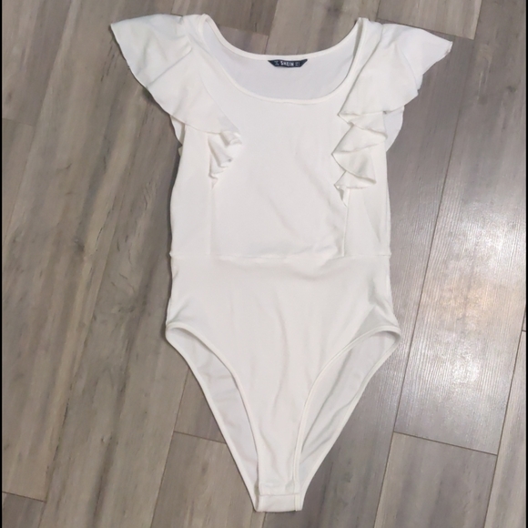 *FREE WITH PURCHASE* Ruffled cheeky-cut bodysuit - Picture 1 of 3